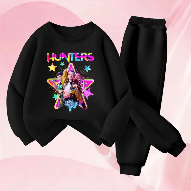 K-POP Printed Girls Hoodies Sweatshirt Sweatpant